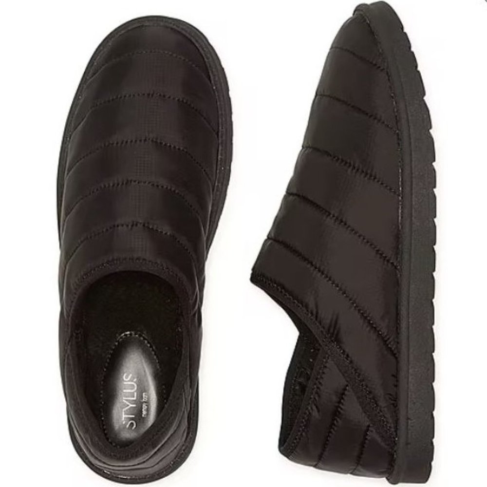 Stylus Dynamo Men's Slip-On Slippers Black Size 10 M